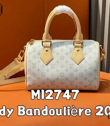 Louis Vuitton 1:1 Mirror Replica Speedy Bandoulire 20 Monogram Mastic Cream 20.5CM/8.1IN Louis Vuitton Replica Speedy