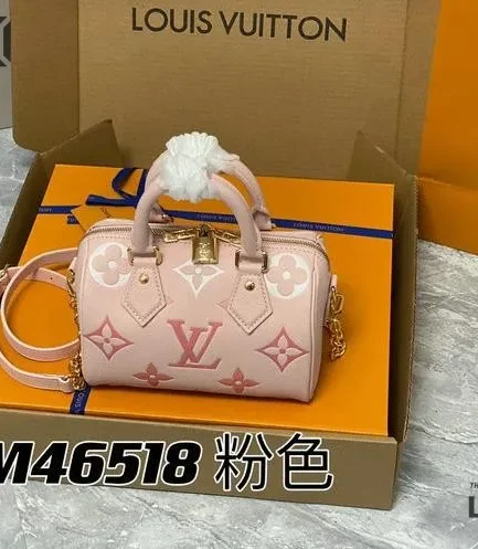 Louis Vuitton 1:1 Mirror Replica Speedy Bandouliere 20 Degrade Rose Pink 20.5CM/8.1IN Louis Vuitton Replica Speedy