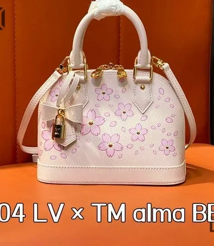 Louis Vuitton 1:1 Mirror Replica LV x TM Alma BB Epi Pink 23.5CM/9.3IN Louis Vuitton Replica Alma