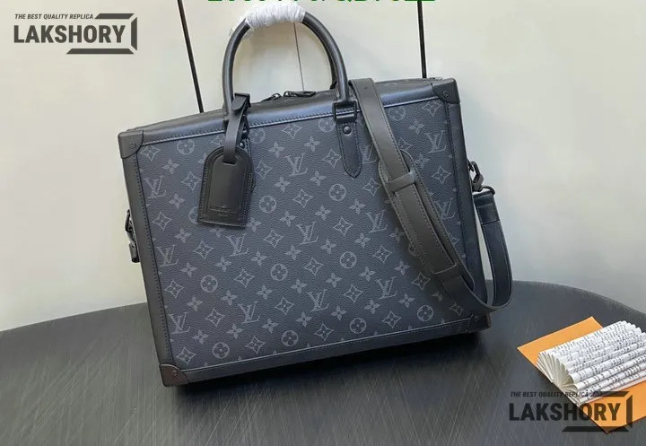 Louis Vuitton 1:1 Mirror Replica Soft Trunk Briefcase 38CM/15IN Louis Vuitton Replica Business Bags Louis Vuitton 1:1 Mirror Replica Soft Trunk Briefcase 38CM/15IN Louis Vuitton Replica Business Bags