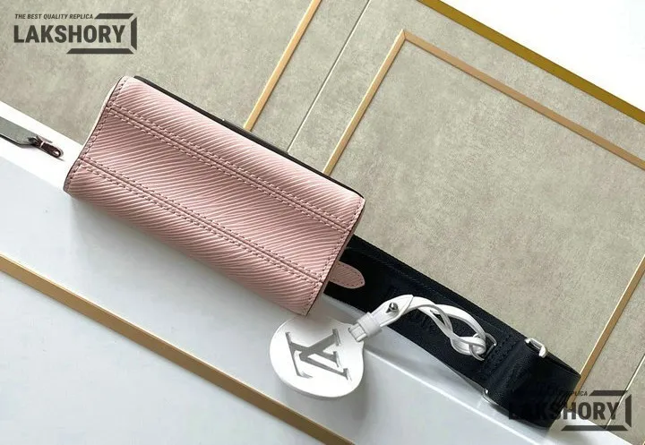 Louis Vuitton 1:1 Mirror Replica Twist Mini Epi Pink Black Strap 23CM/9.1IN Louis Vuitton Replica Twist Louis Vuitton 1:1 Mirror Replica Twist Mini Epi Pink Black Strap 23CM/9.1IN Louis Vuitton Replica Twist