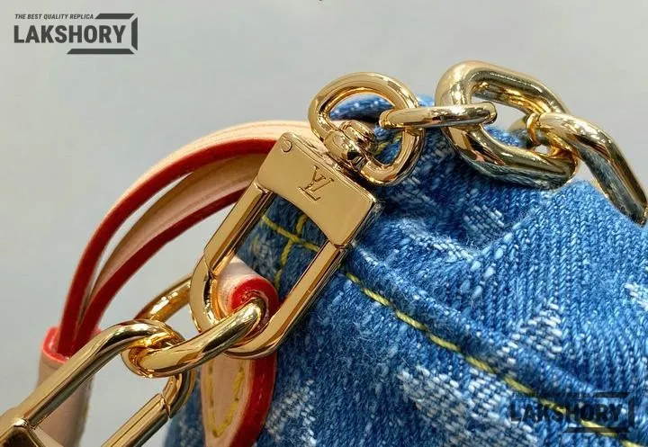 Louis Vuitton 1:1 Mirror Replica Nano Noé Monogram Denim Blue 20.5CM/8.1IN Louis Vuitton Replica Neo Louis Vuitton 1:1 Mirror Replica Nano Noé Monogram Denim Blue 20.5CM/8.1IN Louis Vuitton Replica Neo