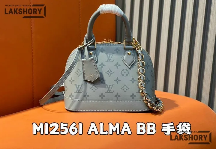 Louis Vuitton 1:1 Mirror Replica Monogram Alma BB Ink 23.5CM/9.3IN Louis Vuitton Replica Alma Louis Vuitton 1:1 Mirror Replica Monogram Alma BB Ink 23.5CM/9.3IN Louis Vuitton Replica Alma