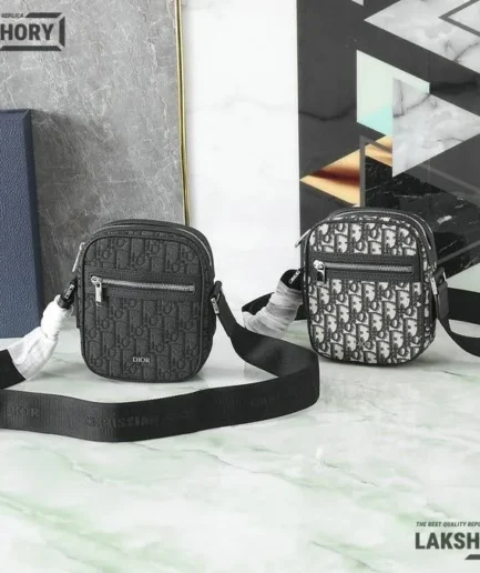 Dior 1:1 Mirror Replica Canvas Oblique Messenger Pouch 14.5CM/5.7IN Christian Dior Other Styles