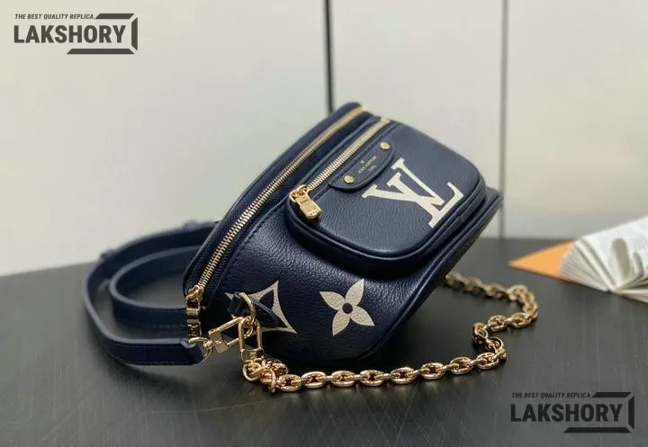 Louis Vuitton 1:1 Mirror Replica Empreinte Giant Mini By The Pool Bumbag Blue 17CM/6.7IN Louis Vuitton Replica Bumbag Louis Vuitton 1:1 Mirror Replica Empreinte Giant Mini By The Pool Bumbag Blue 17CM/6.7IN Louis Vuitton Replica Bumbag