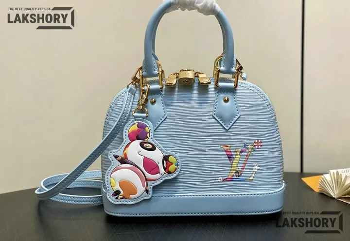 Louis Vuitton 1:1 Mirror Replica LV x TM Alma BB Epi Leder 23.5CM/9.3IN Louis Vuitton Replica Alma Louis Vuitton 1:1 Mirror Replica LV x TM Alma BB Epi Leder 23.5CM/9.3IN Louis Vuitton Replica Alma