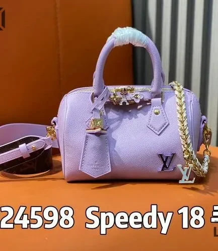 Louis Vuitton 1:1 Mirror Replica Monogram Speedy Bandoulière 18 Leather 18CM/7.1IN Louis Vuitton Replica Speedy