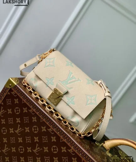 Louis Vuitton 1:1 Mirror Replica Favorite Bicolor Monogram Empreinte Leather 24CM/9.4IN Louis Vuitton Replica Pochette Metis
