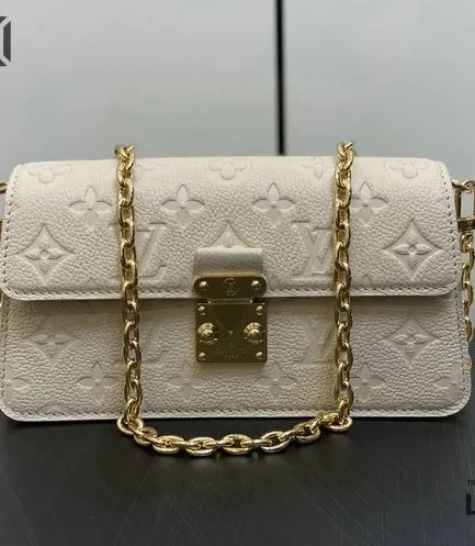 Louis Vuitton 1:1 Mirror Replica Empreinte Metis Wallet On Chain Cream 22CM/8.7IN Louis Vuitton Replica Pochette Metis