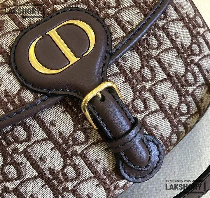 Dior 1:1 Mirror Replica Medium Oblique Brown Bobby Flap 22CM/8.7IN Christian Dior Replica Bobby Dior 1:1 Mirror Replica Medium Oblique Brown Bobby Flap 22CM/8.7IN Christian Dior Replica Bobby