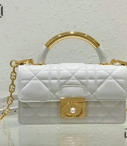 Dior 1:1 Mirror Replica Macrocannage Calfskin Ange Bag 20CM/7.9IN Christian Dior Other Styles
