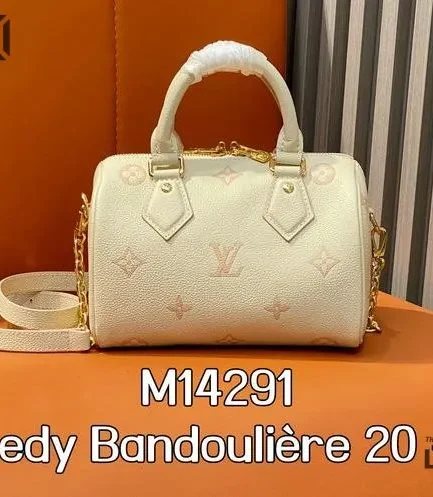 Louis Vuitton 1:1 Mirror Replica Speedy Bandoulire 20 Monogram Empreinte Eden 20.5CM/8.1IN Louis Vuitton Replica Speedy