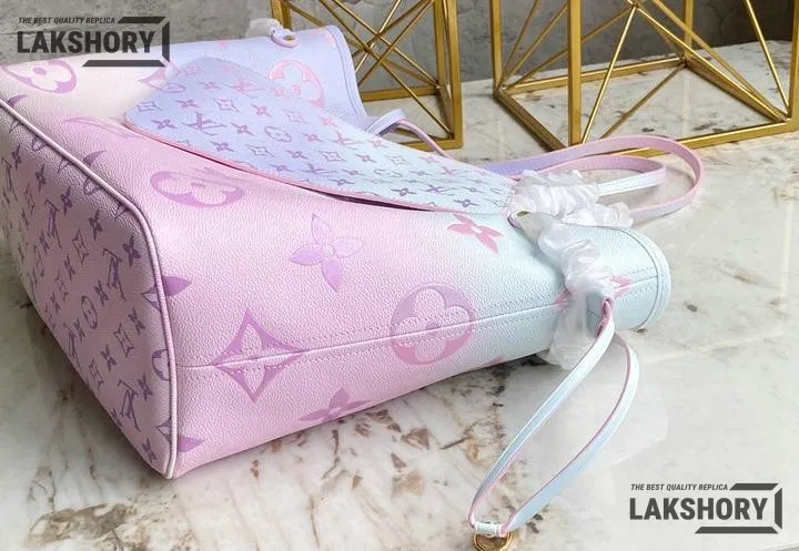 Louis Vuitton 1:1 Mirror Replica Neverfull MM Sunrise Pastel Giant Spring In The City 31CM/12.2IN Louis Vuitton Replica Neverfull Louis Vuitton 1:1 Mirror Replica Neverfull MM Sunrise Pastel Giant Spring In The City 31CM/12.2IN Louis Vuitton Replica Neverfull