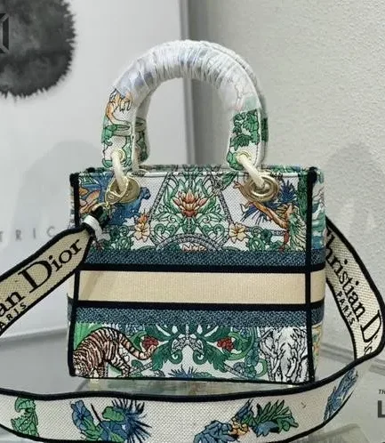 Dior 1:1 Mirror Replica Etoile de Voyage Lady D-Lite Multicolor 24CM/9.4IN Christian Dior Replica Lady