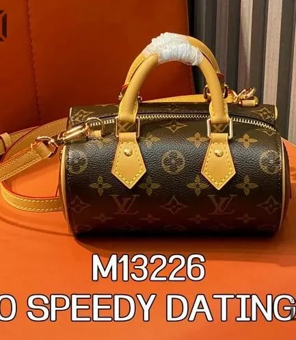 Louis Vuitton 1:1 Mirror Replica Nano Speedy Dating Monogram Canvas 18CM/7.1IN Louis Vuitton Replica Speedy