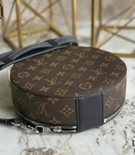 Louis Vuitton 1:1 Mirror Replica Monogram Macassar Audio Case Bag 23CM/9.1IN Louis Vuitton Replica Boite Chapeau