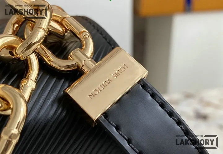 Louis Vuitton 1:1 Mirror Replica Twist MM Epi Leather Shoulder Bag 23CM/9.1IN Louis Vuitton Replica Twist Louis Vuitton 1:1 Mirror Replica Twist MM Epi Leather Shoulder Bag 23CM/9.1IN Louis Vuitton Replica Twist