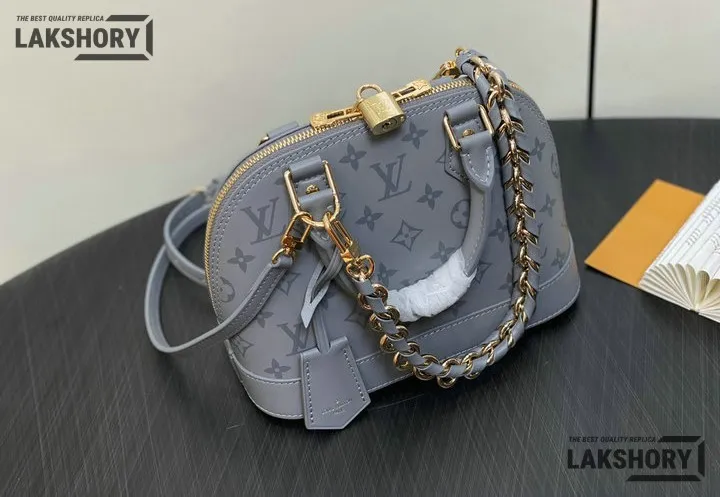 Louis Vuitton 1:1 Mirror Replica Monogram Alma BB Ink 23.5CM/9.3IN Louis Vuitton Replica Alma Louis Vuitton 1:1 Mirror Replica Monogram Alma BB Ink 23.5CM/9.3IN Louis Vuitton Replica Alma