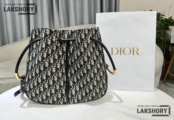 Dior 1:1 Mirror Replica Oblique Nolita Bag Blue & Beige Canvas Christian Dior Other Styles Dior 1:1 Mirror Replica Oblique Nolita Bag Blue & Beige Canvas Christian Dior Other Styles