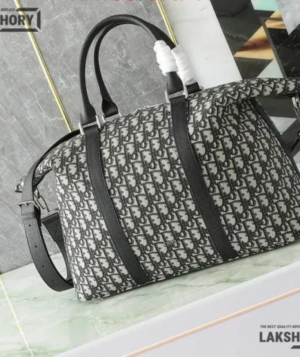 Dior 1:1 Mirror Replica Weekender 40 w/ Black Grained Calfskin 57.5CM/22.6IN Christian Dior Other Styles