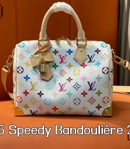 Louis Vuitton 1:1 Mirror Replica LV x TM Speedy Bandoulire 25 Bag 25CM/9.8IN Louis Vuitton Replica Speedy