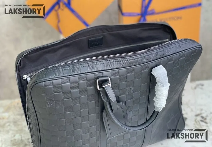 Louis Vuitton 1:1 Mirror Replica Damier Infini Porte-Documents Voyage GM Onyx 41CM/16.1IN Louis Vuitton Replica Business Bags Louis Vuitton 1:1 Mirror Replica Damier Infini Porte-Documents Voyage GM Onyx 41CM/16.1IN Louis Vuitton Replica Business Bags