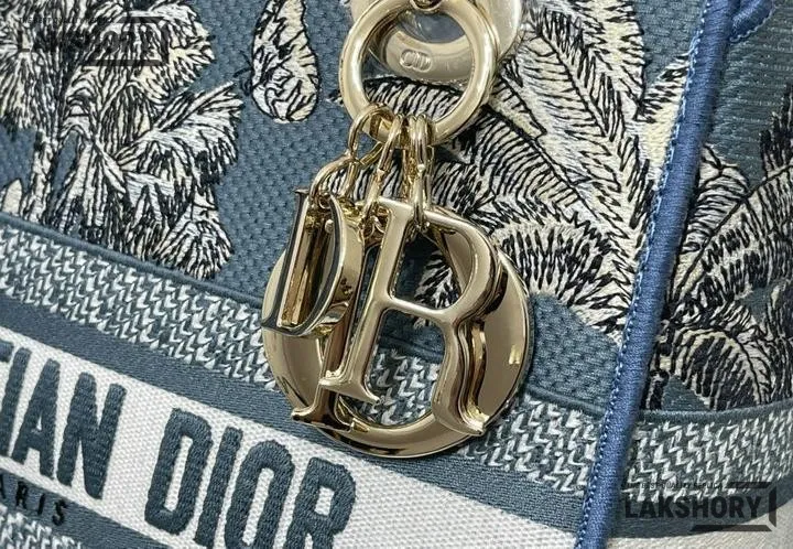 Dior 1:1 Mirror Replica Dioriviera Lady D-Lite Celestial Navy Toile de Jouy 24CM/9.4IN Christian Dior Replica Lady Dior 1:1 Mirror Replica Dioriviera Lady D-Lite Celestial Navy Toile de Jouy 24CM/9.4IN Christian Dior Replica Lady