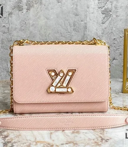 Louis Vuitton 1:1 Mirror Replica Epi Moonstone Twist Shoulder Bag MM 23CM/9.1IN Louis Vuitton Replica Twist