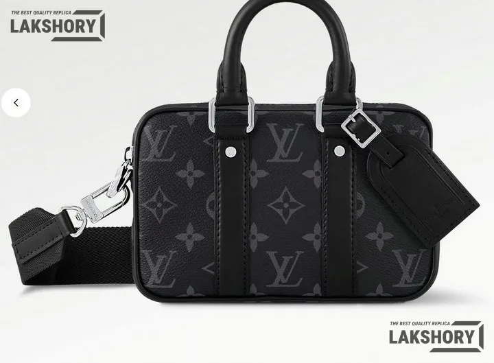 Louis Vuitton 1:1 Mirror Replica Nano Porte Documents Voyage Monogram Eclipse 20CM/7.9IN Louis Vuitton Replica Business Bags Louis Vuitton 1:1 Mirror Replica Nano Porte Documents Voyage Monogram Eclipse 20CM/7.9IN Louis Vuitton Replica Business Bags