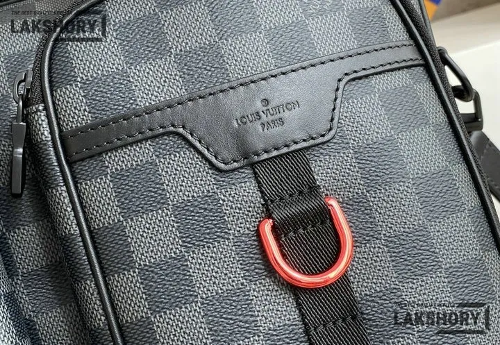 Louis Vuitton 1:1 Mirror Replica Damier Graphite Utility Messenger Bag 36CM/14.2IN Louis Vuitton Replica Business Bags Louis Vuitton 1:1 Mirror Replica Damier Graphite Utility Messenger Bag 36CM/14.2IN Louis Vuitton Replica Business Bags