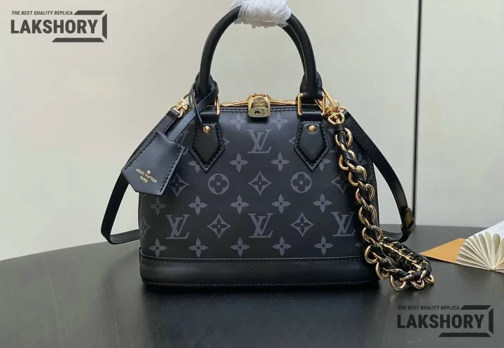 Louis Vuitton 1:1 Mirror Replica Monogram Alma BB Ink 23.5CM/9.3IN Louis Vuitton Replica Alma Louis Vuitton 1:1 Mirror Replica Monogram Alma BB Ink 23.5CM/9.3IN Louis Vuitton Replica Alma