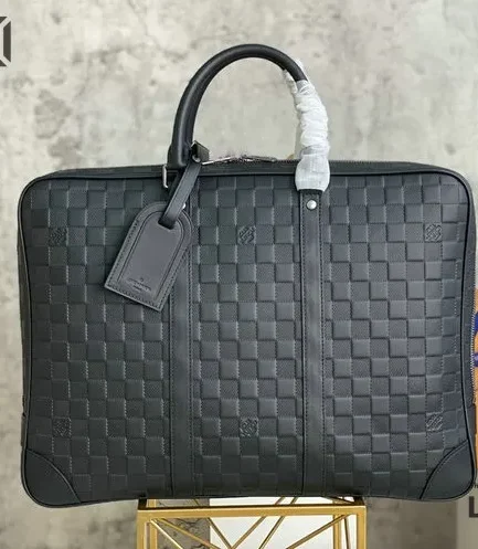 Louis Vuitton 1:1 Mirror Replica Damier Infini Porte-Documents Voyage GM Onyx 41CM/16.1IN Louis Vuitton Replica Business Bags