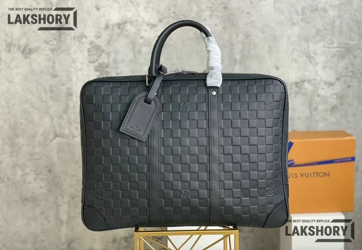 Louis Vuitton 1:1 Mirror Replica Damier Infini Porte-Documents Voyage GM Onyx 41CM/16.1IN Louis Vuitton Replica Business Bags Louis Vuitton 1:1 Mirror Replica Damier Infini Porte-Documents Voyage GM Onyx 41CM/16.1IN Louis Vuitton Replica Business Bags
