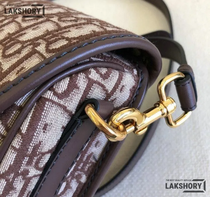 Dior 1:1 Mirror Replica Medium Oblique Brown Bobby Flap 22CM/8.7IN Christian Dior Replica Bobby Dior 1:1 Mirror Replica Medium Oblique Brown Bobby Flap 22CM/8.7IN Christian Dior Replica Bobby