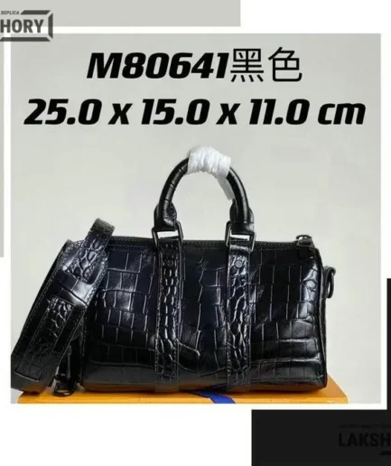 Louis Vuitton 1:1 Mirror Replica Keepall Bandouliere Crocodile XS Sofia Coppola Nile 25CM/9.8IN Louis Vuitton Replica Keepall