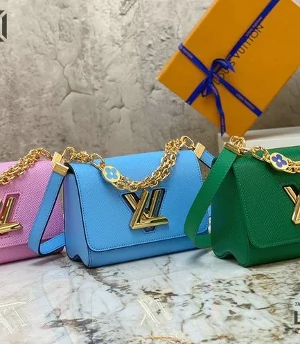 Louis Vuitton 1:1 Mirror Replica Epi Twist Monogram Flower Chain Shoulder Bag 19CM/7.5IN Louis Vuitton Replica Twist