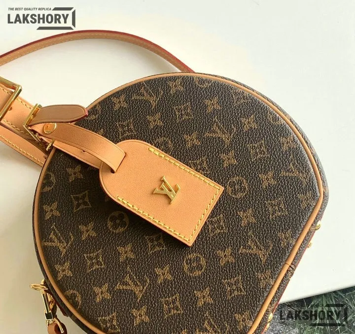 Louis Vuitton 1:1 Mirror Replica Petite Boite Chapeau Monogram Brown 17.5CM/6.9IN Louis Vuitton Replica Boite Chapeau Louis Vuitton 1:1 Mirror Replica Petite Boite Chapeau Monogram Brown 17.5CM/6.9IN Louis Vuitton Replica Boite Chapeau