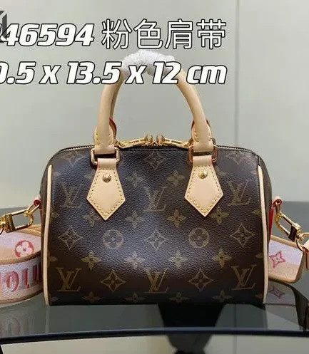 Louis Vuitton 1:1 Mirror Replica Monogram Speedy Bandouliere 20 Fuchsia 20.5CM/8.1IN Louis Vuitton Replica Speedy