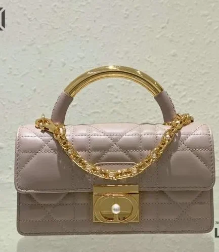 Dior 1:1 Mirror Replica Macrocannage Calfskin Ange Bag 20CM/7.9IN Christian Dior Other Styles