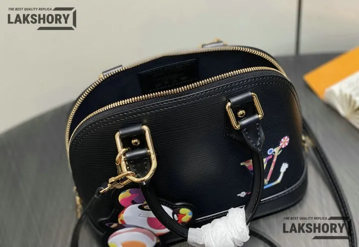 Louis Vuitton 1:1 Mirror Replica LV x TM Alma BB Epi Leder 23.5CM/9.3IN Louis Vuitton Replica Alma Louis Vuitton 1:1 Mirror Replica LV x TM Alma BB Epi Leder 23.5CM/9.3IN Louis Vuitton Replica Alma