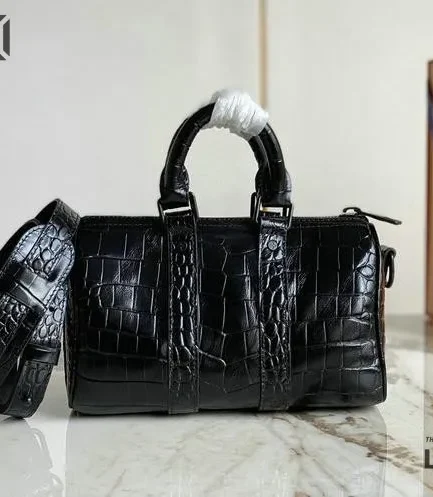 Louis Vuitton 1:1 Mirror Replica Keepall Bandouliere Crocodile XS Sofia Coppola Nile 25CM/9.8IN Louis Vuitton Replica Keepall