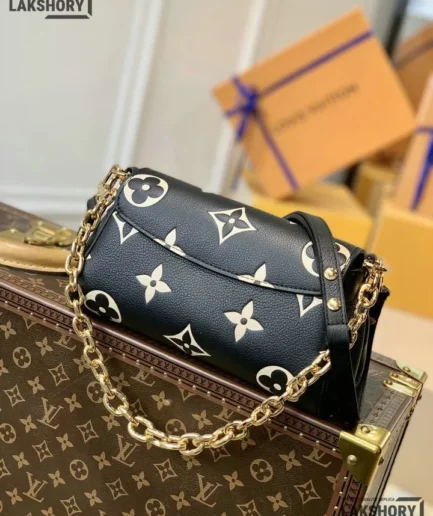 Louis Vuitton 1:1 Mirror Replica Favorite Bicolor Monogram Empreinte Leather 24CM/9.4IN Louis Vuitton Replica Pochette Metis