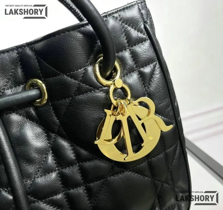 Dior 1:1 Mirror Replica Lambskin Nolita Black Macrocannage 27CM/10.6IN Christian Dior Other Styles Dior 1:1 Mirror Replica Lambskin Nolita Black Macrocannage 27CM/10.6IN Christian Dior Other Styles