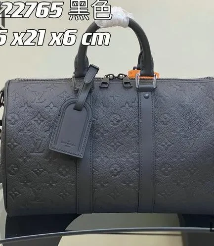 Louis Vuitton 1:1 Mirror Replica Keepall Bandoulire 35 Monogram Taurillon Leather 35CM/13.8IN Louis Vuitton Replica Keepall