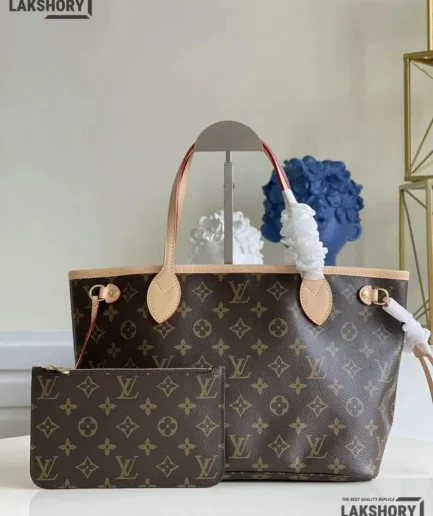 Louis Vuitton 1:1 Mirror Replica Damier Ebene Neo Neverfull PM 29CM/11.4IN Louis Vuitton Replica Neverfull