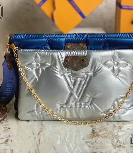 Louis Vuitton 1:1 Mirror Replica Econyl Monogram Pillow Maxi Multi Pochette Accessories 34CM/13.4IN Louis Vuitton Replica Pochette Accessories