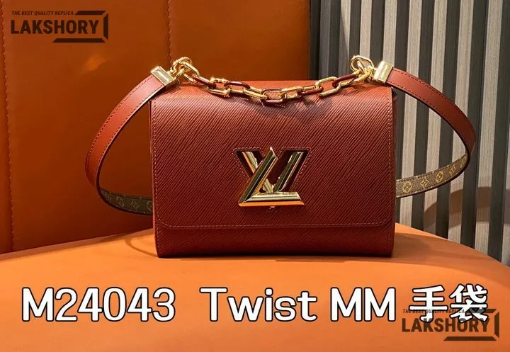 Louis Vuitton 1:1 Mirror Replica Twist MM Slim Epi Leather 23CM/9.1IN Louis Vuitton Replica Twist Louis Vuitton 1:1 Mirror Replica Twist MM Slim Epi Leather 23CM/9.1IN Louis Vuitton Replica Twist