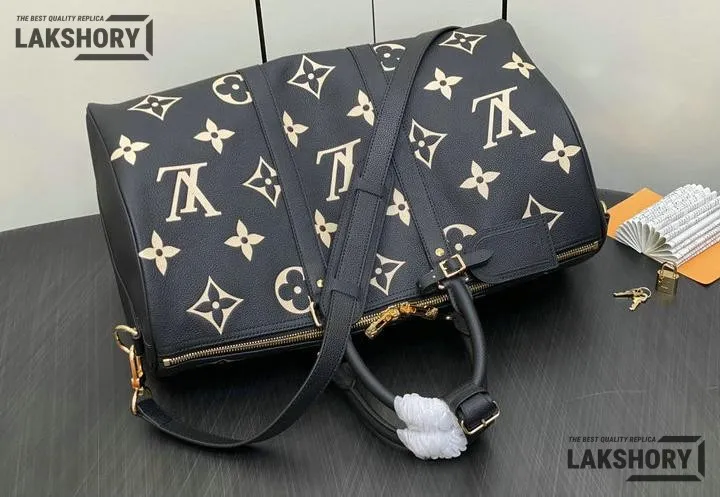 Louis Vuitton 1:1 Mirror Replica Giant Keepall Bandouliere 45 Monogram 45CM/17.7IN Louis Vuitton Replica Keepall Louis Vuitton 1:1 Mirror Replica Giant Keepall Bandouliere 45 Monogram 45CM/17.7IN Louis Vuitton Replica Keepall