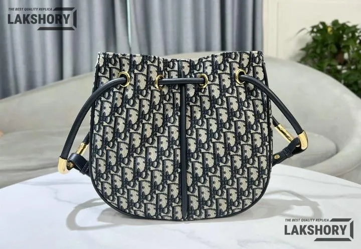 Dior 1:1 Mirror Replica Oblique Nolita Bag Blue & Beige Canvas Christian Dior Other Styles Dior 1:1 Mirror Replica Oblique Nolita Bag Blue & Beige Canvas Christian Dior Other Styles
