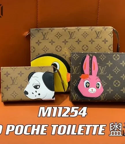 Louis Vuitton 1:1 Mirror Replica Trio Toilette Pouche 25CM/9.8IN Louis Vuitton Replica Pochette Accessories